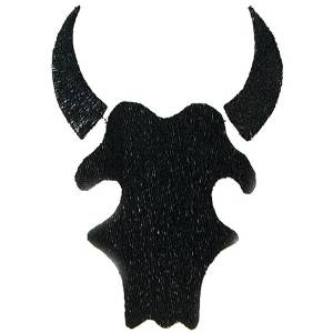 Picture of Bull Skull Machine Embroidery Design