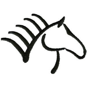 Picture of Abstract Horse Head Machine Embroidery Design