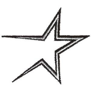 Picture of Open Ended Star Machine Embroidery Design
