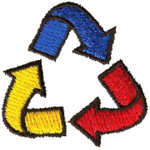 Picture of Recycle Symbol Machine Embroidery Design