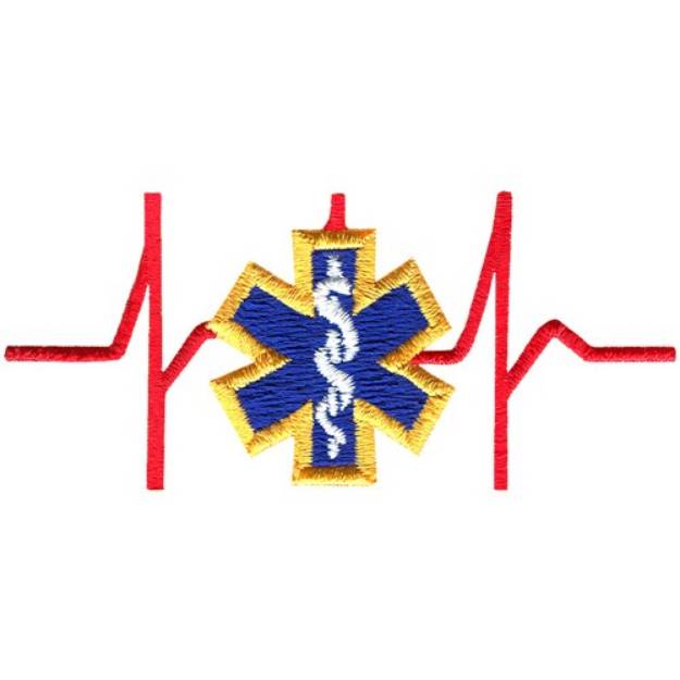 Picture of Star of life Machine Embroidery Design