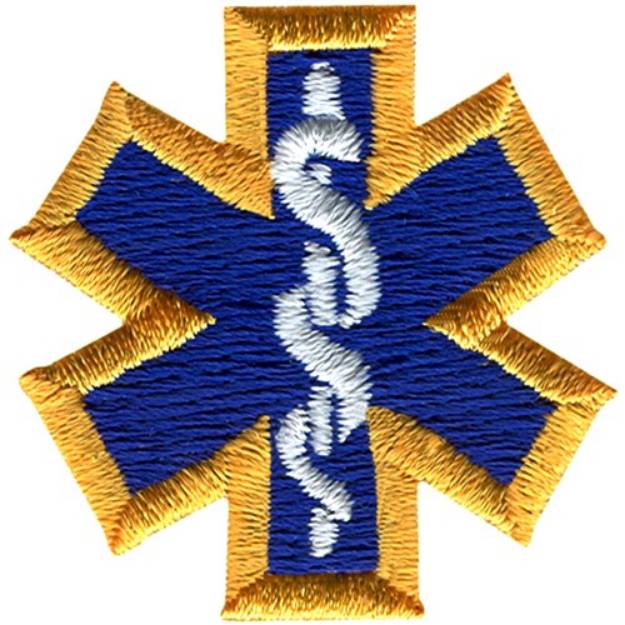 Picture of Star of life Machine Embroidery Design
