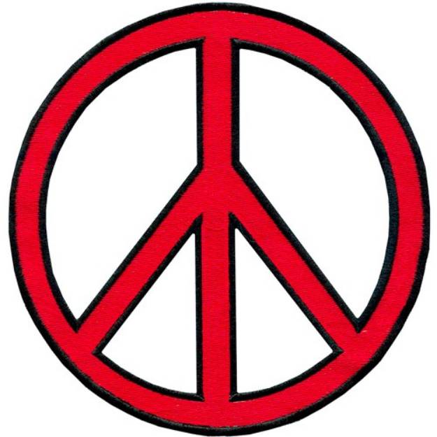 Picture of Peace symbol Machine Embroidery Design