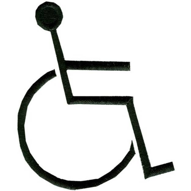 Picture of Handicap symbol Machine Embroidery Design