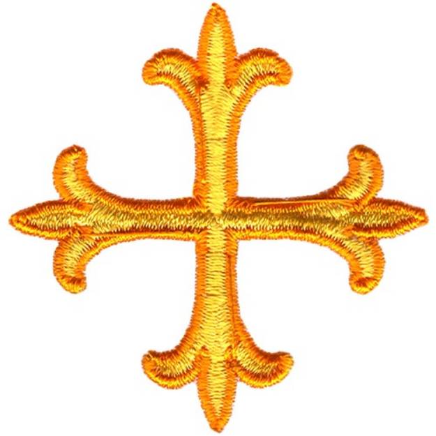 Picture of Ornate Cross Machine Embroidery Design