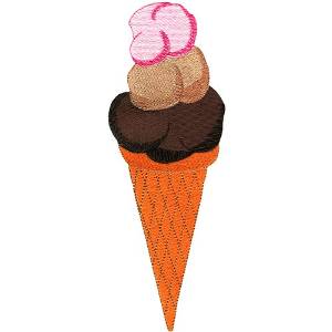Picture of Ice cream cone Machine Embroidery Design