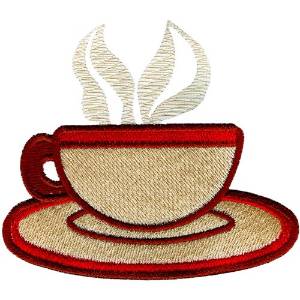 Picture of Coffee cup Machine Embroidery Design