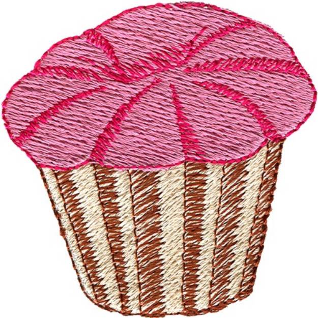 Picture of Cup cake Machine Embroidery Design