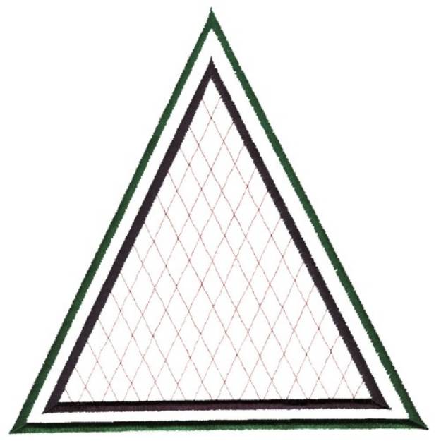 Picture of Triangles and Lines Machine Embroidery Design