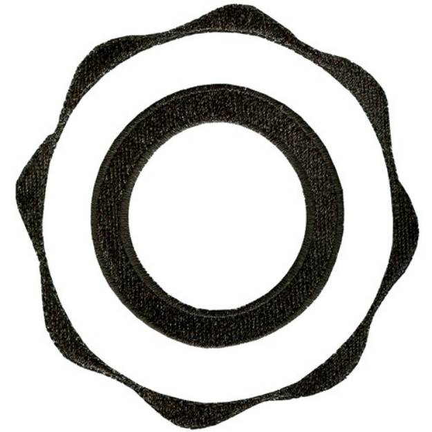 Picture of Circle Logo Machine Embroidery Design