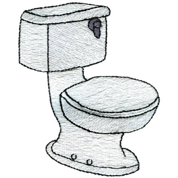 Picture of Toilet Machine Embroidery Design