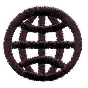 Picture of Logo Globe Machine Embroidery Design