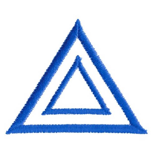 Picture of Inset Triangles Machine Embroidery Design