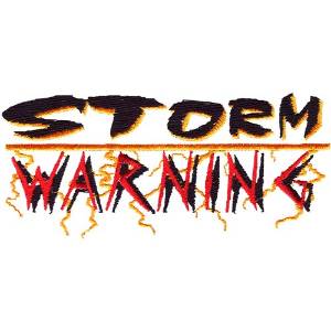 Picture of Storm Warning Machine Embroidery Design