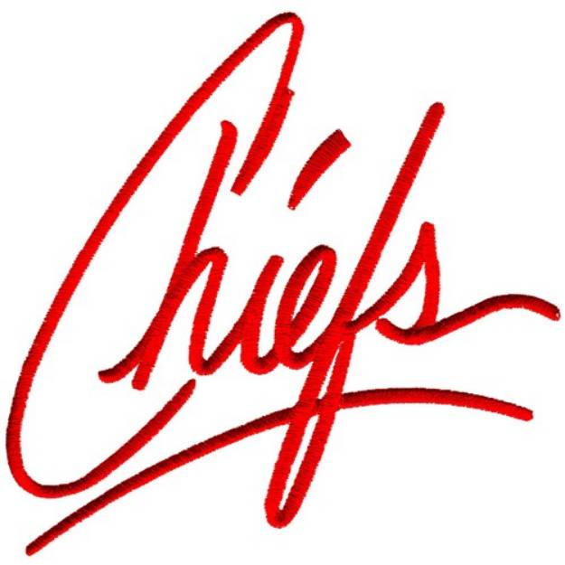 Picture of Chiefs Machine Embroidery Design