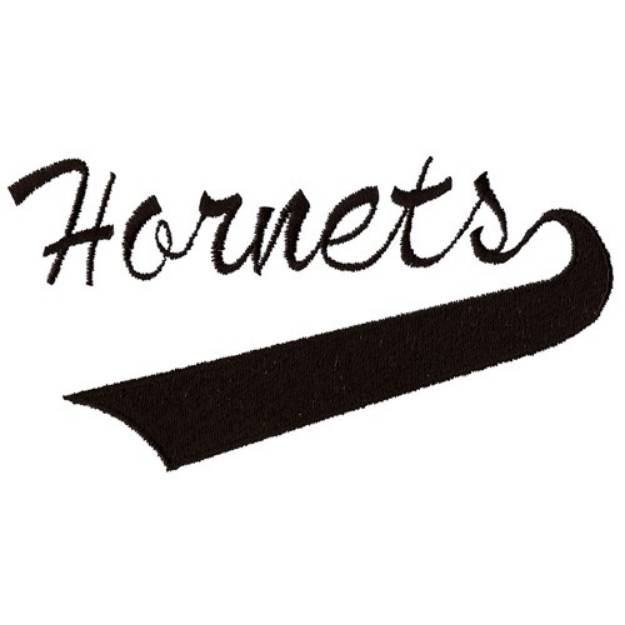 Picture of Hornets Lettering Machine Embroidery Design