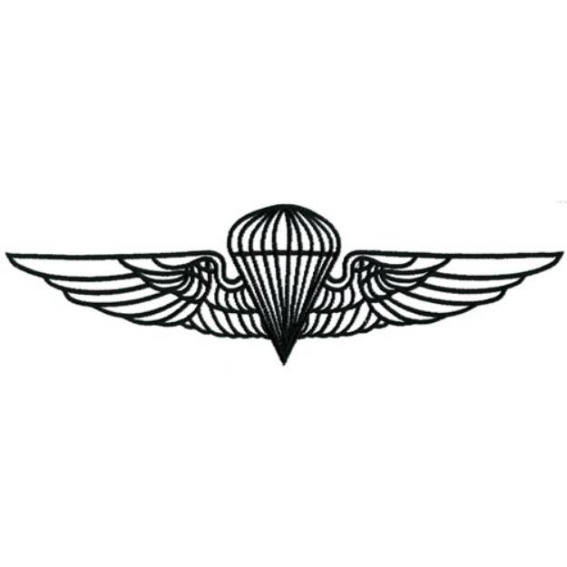 Picture of Parachute Logo Machine Embroidery Design