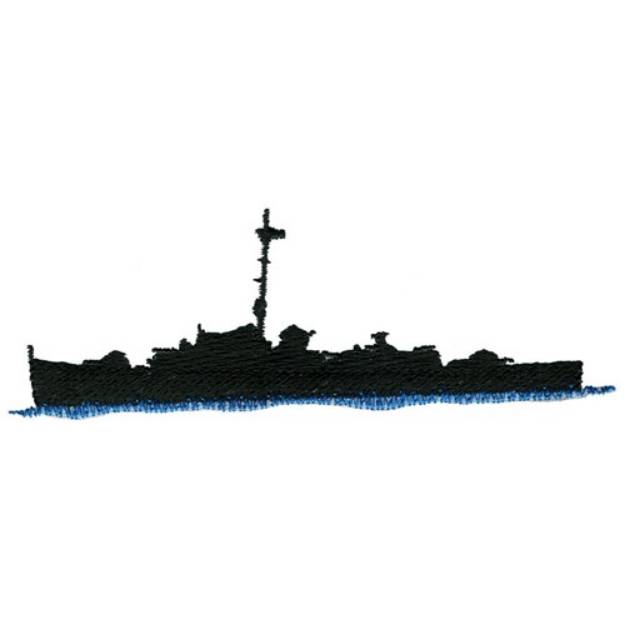 Picture of WWII Ship Machine Embroidery Design