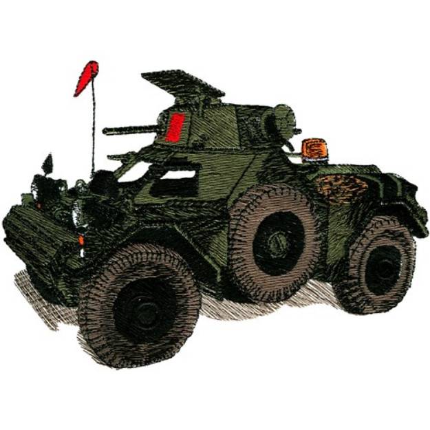Picture of Ferret Armoured Car Machine Embroidery Design