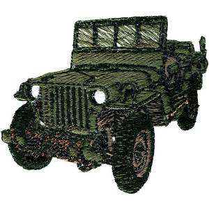Picture of Military Jeep Machine Embroidery Design
