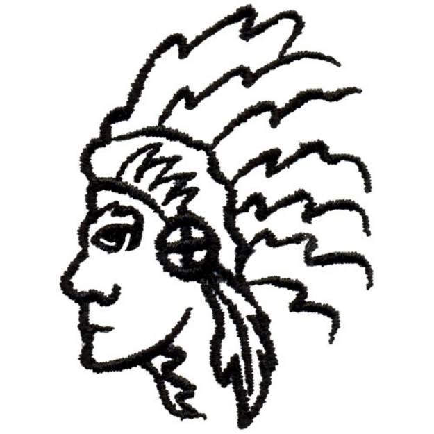 Picture of Chiefs Outline Machine Embroidery Design
