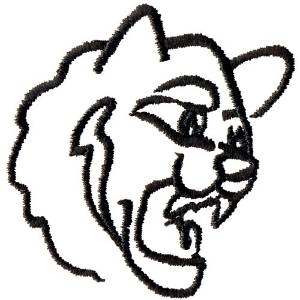Picture of Jaguars Outline Machine Embroidery Design