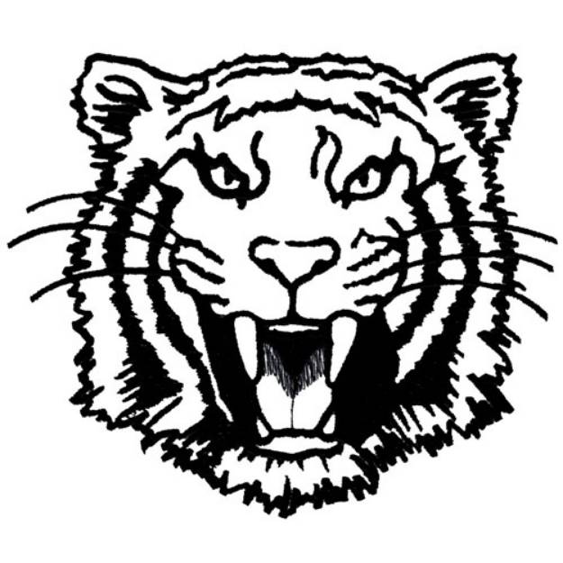 Tigers Outline Machine Embroidery Design | Embroidery Library at ...
