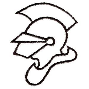Picture of Knight Outline Machine Embroidery Design