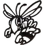 Picture of Hornets Outline Machine Embroidery Design