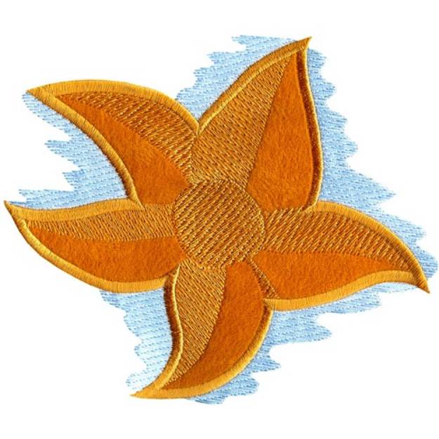 Picture of Applique Starfish Machine Embroidery Design