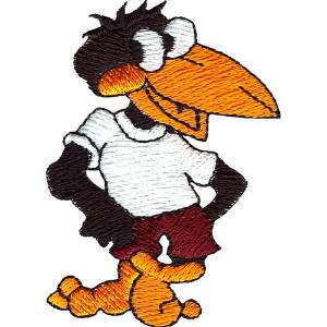 Picture of Cartoon Crow Machine Embroidery Design