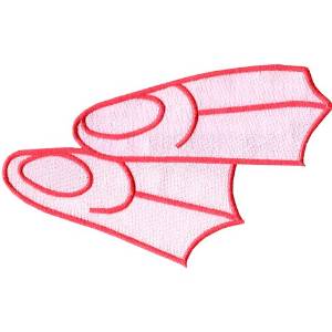 Picture of Flippers Machine Embroidery Design