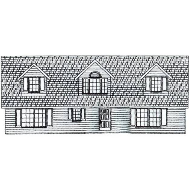 Picture of House Machine Embroidery Design