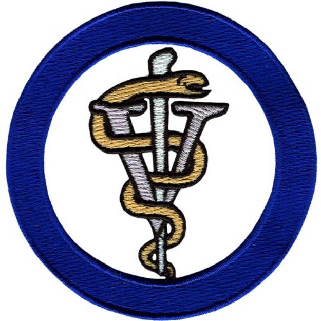 Picture of Veterinarian Logo Machine Embroidery Design