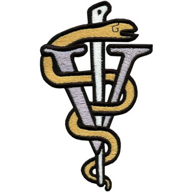 Picture of Veterinarian logo Machine Embroidery Design