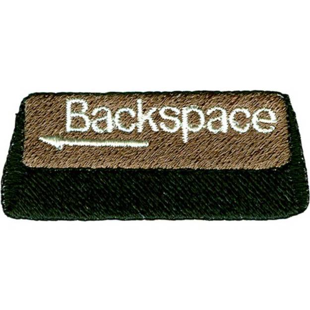 Picture of Backspace Key Machine Embroidery Design
