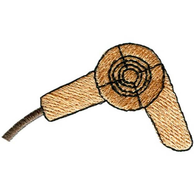 Picture of Hair Dryer Machine Embroidery Design