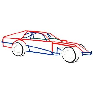 Picture of Abstract Car Outline Machine Embroidery Design