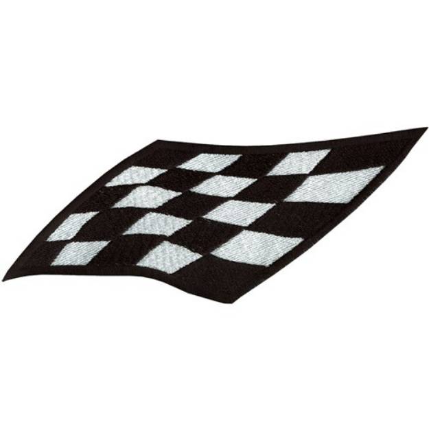 Picture of Checked Flags Machine Embroidery Design