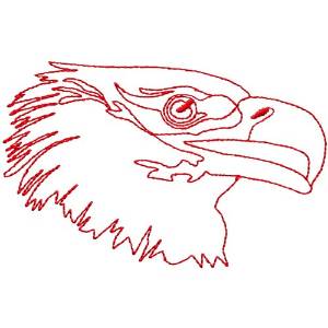 Picture of Eagle head Machine Embroidery Design