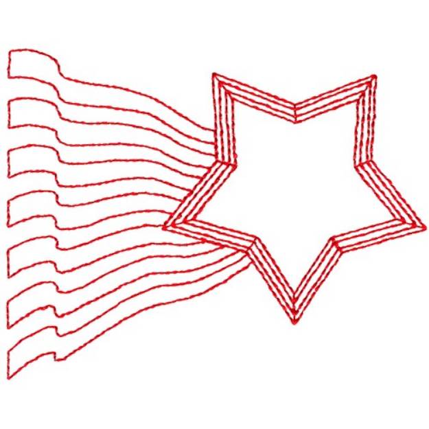 Picture of Star And Stripes Machine Embroidery Design