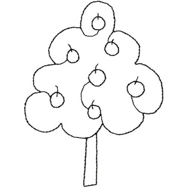 Picture of Apple tree Machine Embroidery Design