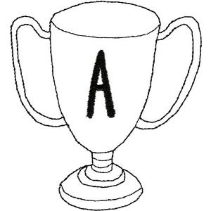 Picture of Award Cup Machine Embroidery Design