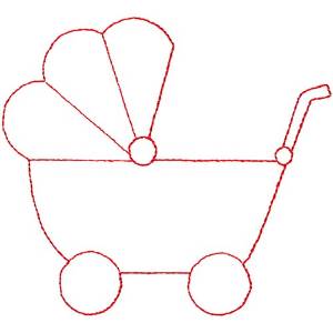 Picture of Baby Buggy Machine Embroidery Design