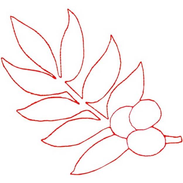 Picture of Olive Branch Ragwork Machine Embroidery Design