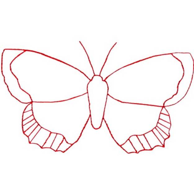 Picture of Butterfly Ragwork Machine Embroidery Design