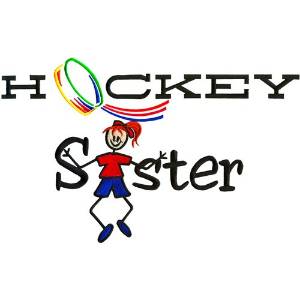 Picture of Hockey Sister Machine Embroidery Design