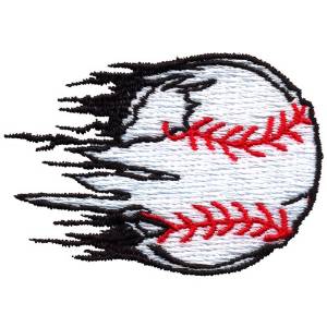 Picture of Breaking Baseball Machine Embroidery Design