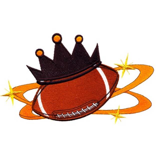 Picture of Football King Machine Embroidery Design