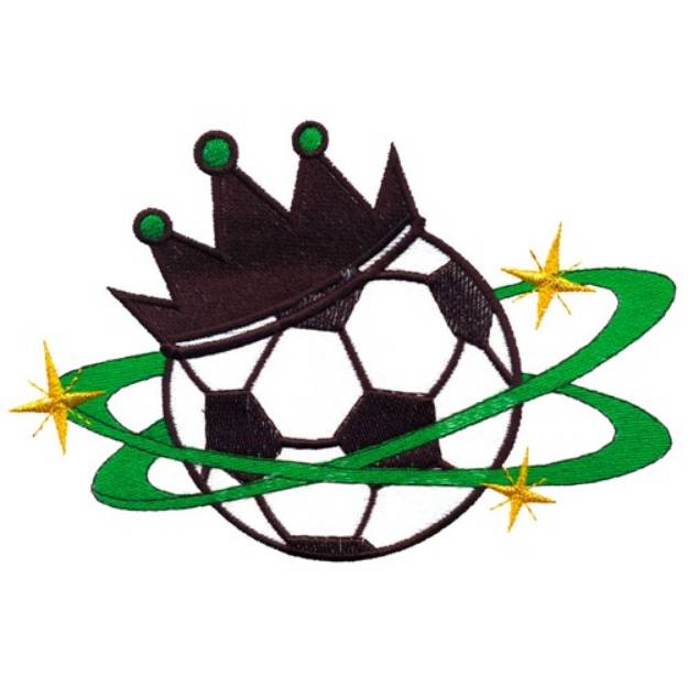 Picture of Soccer King Machine Embroidery Design